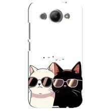 Чохол з малюнком кіт на Huawei Y3 2017 – Коти в окулярах