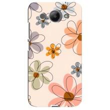 Чохол з квітковим принтом на Хуавей У3 2017 – Кольорові квіти