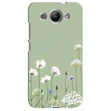 Чохол з квітковим принтом на Хуавей У3 2017 – Квіти на зеленому
