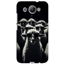 Чехол с принтом стильные животные для Хуавей У3 2017 – Овечка в очках