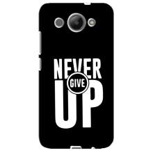 Силиконовый Чехол на Huawei Y3 2017 с картинкой Nike (Never Give UP)