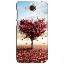Чехлы для любимой на Хуавей У5 2017 (VPrint) (Дерево сердце)