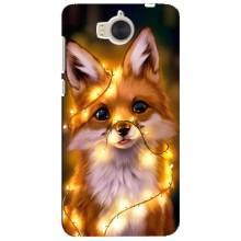 Чехлы с картинкой Лисички для Huawei Y5-2017, MYA (VPrint) (Лисичка в гирляндах)