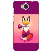 Чехлы с картинкой Лисички для Huawei Y5-2017, MYA (VPrint) (Лисичка с розочкой)