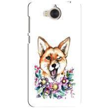 Чехлы с картинкой Лисички для Huawei Y5-2017, MYA (VPrint) (Веселая лисичка)