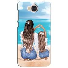 Чехол с печатью для Huawei Y5-2017, MYA - (Мама с ребенком) (AlphaPrint) (Мама с доченькой)