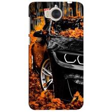 Чехлы с Машинами на Хуавей У5 2017 (VPrint) (Черная Машина)