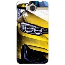 Чехлы с Машинами на Хуавей У5 2017 (VPrint) (Желтая машина)