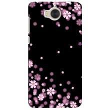 Чехол для Хуавей У5 2017 - с принтом (Дизайнерские) (AlphaPrint) (Цветочки маленькие)