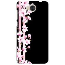 Чехол для Хуавей У5 2017 - с принтом (Дизайнерские) (AlphaPrint) (Цветочки)