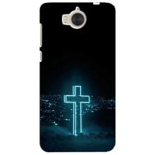 Чехол для Huawei Y5-2017, MYA (AlphaPrint) - (Христианские) – Крест и город