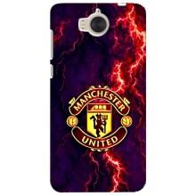 Чехол Манчестер Юнайтед для Хуавей У5 2017 (AlphaPrint) (огненный Манчестер)