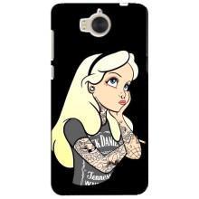 Чехол с печатью для Huawei Y5-2017, MYA - (Мода) (AlphaPrint) (Девочка в тату)