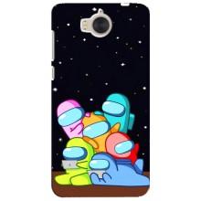 Чехол Амонг Ас для Huawei Y5-2017, MYA (AlphaPrint) (Скины в космосе)