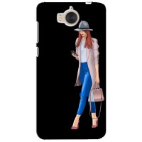 Чехол с картинкой Модные Девчонки Huawei Y5-2017, MYA – Девушка со смартфоном