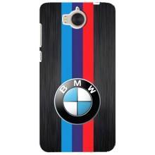 Чехол для Хуавей У5 2017 - с принтом БМВ (AlphaPrint) (Лого BMW)