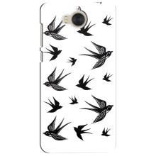 Чехол с птицами на Huawei Y5-2017, MYA (VPrint) (Ласточки)