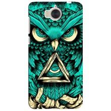 Чехол с птицами на Huawei Y5-2017, MYA (VPrint) (Сова с глазом)