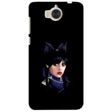 Чехлы Венсдей на Huawei Y5-2017, MYA Уэнсдей (AlphaPrint) (серьезная Уэнздей)