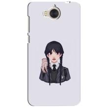 Чехлы Венсдей на Huawei Y5-2017, MYA Уэнсдей (AlphaPrint) (Уэнздей и Вещь)