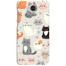 Чохол з малюнком кіт на Huawei Y5-2017, MYA – Колаж котів