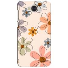 Чохол з квітковим принтом на Хуавей У5 2017 – Кольорові квіти