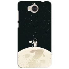 Космические Чехлы для Хуавей У5 2017 (VPrint) (На луне)