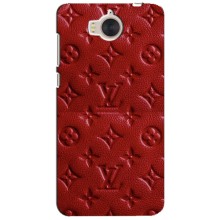 Текстурный Чехол Louis Vuitton для Хуавей У5 (2017) (Красный ЛВ)