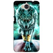 Защитные чехлы для Хуавей У5 2017 (AlphaPrint) (ХИТ продаж) ВОЛК (Яркий волк)
