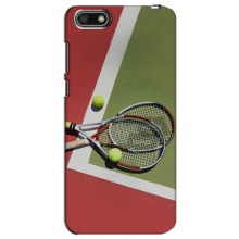 Чехлы с принтом Спортивная тематика для Huawei Y5 2018 – Ракетки теннис
