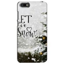 Новогодние, Праздничные Чехлы для Huawei Y5 2018 - 2024 год (Let it snow)