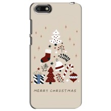 Різдвяні Чохли для Huawei Y5 2018 (VPrint) (Merry Christmas)