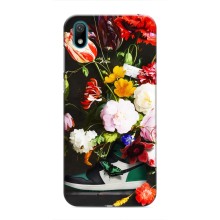 Брендновые Чехлы для Huawei Y5 2019 - (PREMIUMPrint) – Nike цветы