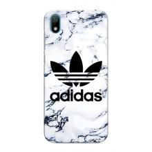 Чехлы Адидас для Huawei Y5 2019 (AlphaPrint) (Адидас на мраморе)