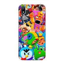 Чехлы Brawl Stars для Huawei Y5 2019 (AlphaPrint) – Герои Бравл Старс