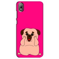 Чехол (ТПУ) Милые собачки для Huawei Y5 2019 (Веселый Мопсик)