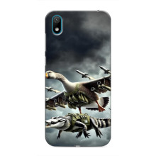 Чехол с мемами тралалело тралала для Huawei Y5 2019 – Гусини и крокодило