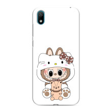 Чехол с принтом Лабубу для Huawei Y5 2019 – Белый Лабубу