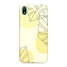 Силиконовый чехол с принтом в цветах на Huawei Y5 2019