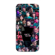 Чехол Гра в кальмара для Huawei Y5 2019 – Коллаж игры кальмара