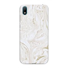 Мраморний чехол на Huawei Y5 2019 (VPrint) (Білий мрамор)