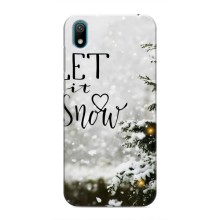 Новогодние, Праздничные Чехлы для Huawei Y5 2019 - 2024 год (Let it snow)