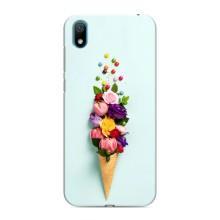 Чохли з тематикою "КВІТИ" на Huawei Y5 2019 (Квітка-морозиво)