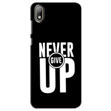 Силиконовый Чехол на Huawei Y5 2019 с картинкой Nike – Never Give UP