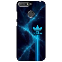 Чохли Адидас для Huawei Y6 Prime 2018 (AlphaPrint) (Синій Адідас)