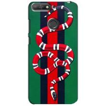 Чехлы ГУЧЧИ для Хувэй И6 Прайм 2018 (AlphaPrint) (Gucci змия)