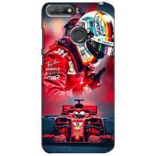 Чохли з Машинами на Хуавей Y6 Прайм 2018 (VPrint) (Гонщик)