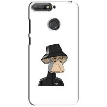 Чехлы с Обезьянами NFT для Huawei Y6 Prime 2018 (AlphaPrint) (обезьяна NFT Adidas)