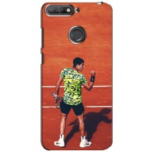 Чохли з прінтом Спортивна тематика для Huawei Y6 Prime 2018 – Алькарас Тенісист