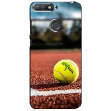 Чехлы с принтом Спортивная тематика для Huawei Y6 Prime 2018 (Теннисный корт)